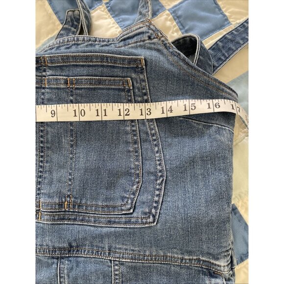 Duluth Trading Overalls Womens 8 Blue Daily Denim Jumpsuit Stretch Gardening - Picture 7 of 16